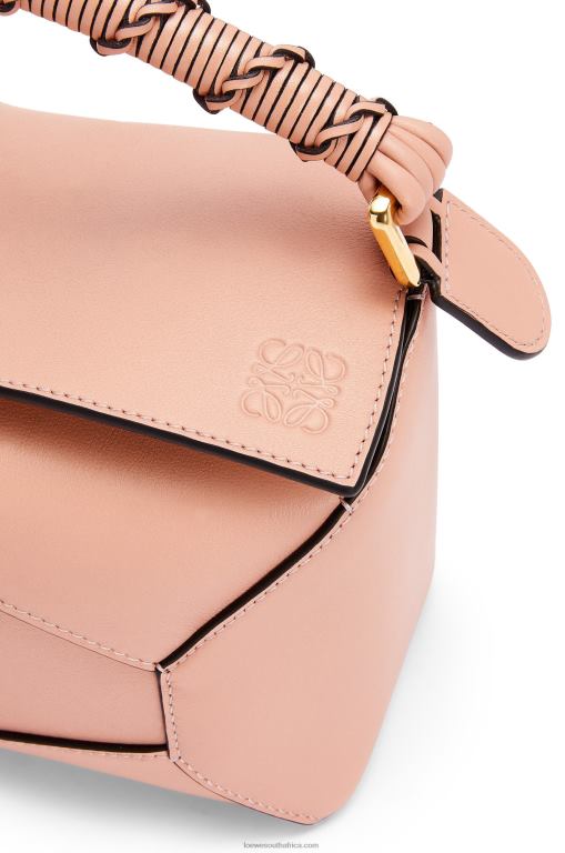Loewe Women Small Puzzle Edge bag in nappa calfskin 206XF498 Dusty Pink