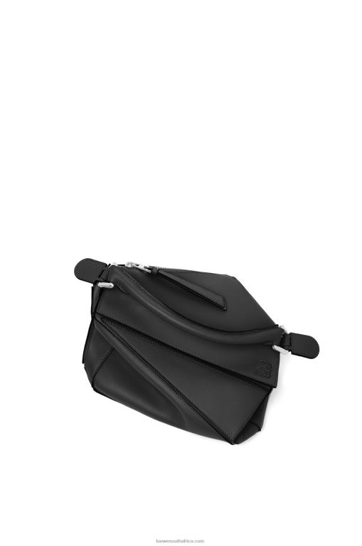 Loewe Women Small Puzzle bag in classic calfskin 206XF478 Black