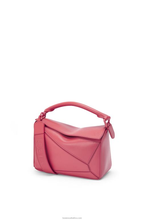 Loewe Women Small Puzzle bag in satin calfskin 206XF490 Plumrose
