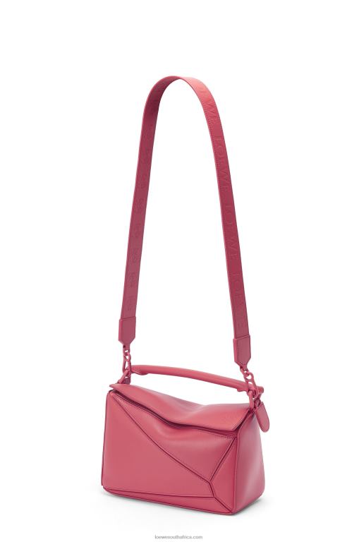 Loewe Women Small Puzzle bag in satin calfskin 206XF490 Plumrose