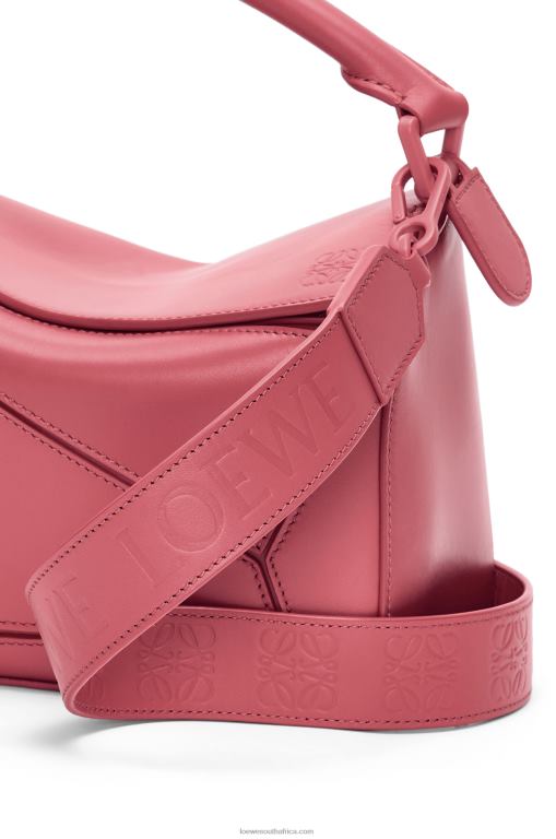 Loewe Women Small Puzzle bag in satin calfskin 206XF490 Plumrose