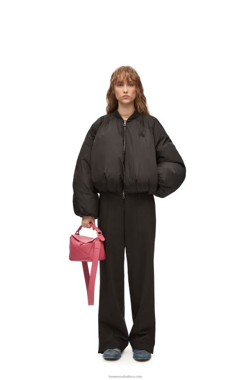 Loewe Women Small Puzzle bag in satin calfskin 206XF490 Plumrose