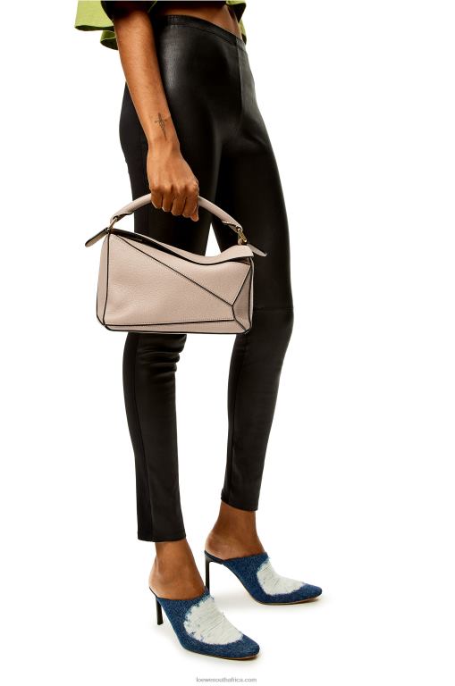 Loewe Women Small Puzzle bag in soft grained calfskin 206XF397 Sand