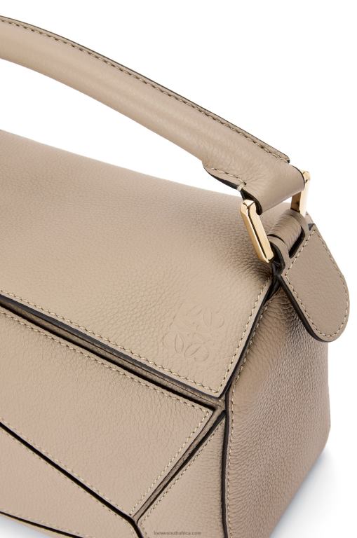Loewe Women Small Puzzle bag in soft grained calfskin 206XF397 Sand