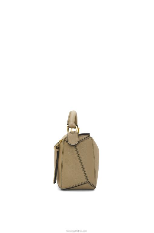 Loewe Women Small Puzzle bag in soft grained calfskin 206XF535 Artichoke Green