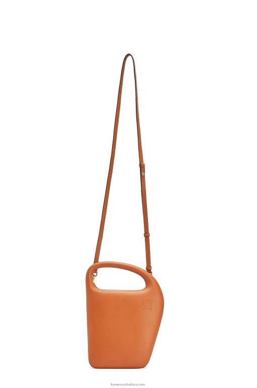 Loewe Women Architects D bag in natural calfskin 206XF182 Tan