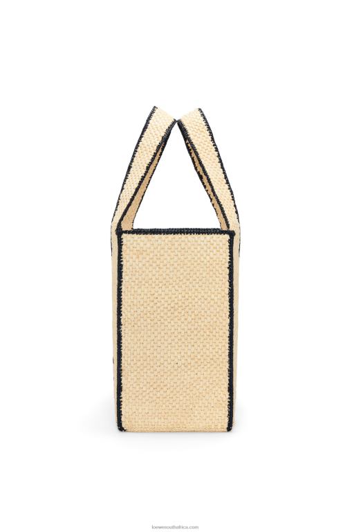 Loewe Women Large Font Tote in raffia 206XF34 Natural