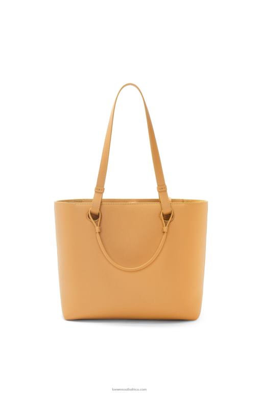 Loewe Women Small Inflated Anagram Tote in classic calfskin 206XF123 Warm Desert