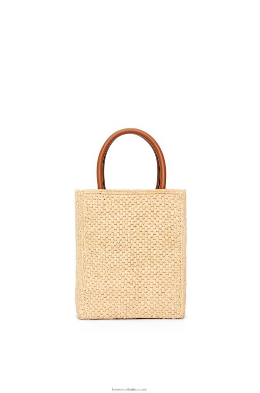 Loewe Women Standard A5 Tote bag in raffia 206XF74 Natural/Black