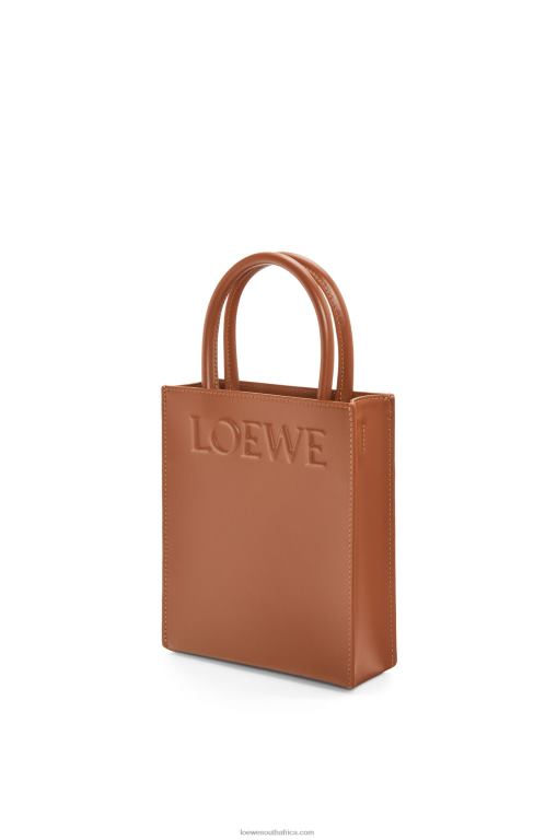 Loewe Women Standard A5 Tote in sleek calfskin 206XF116 Tan
