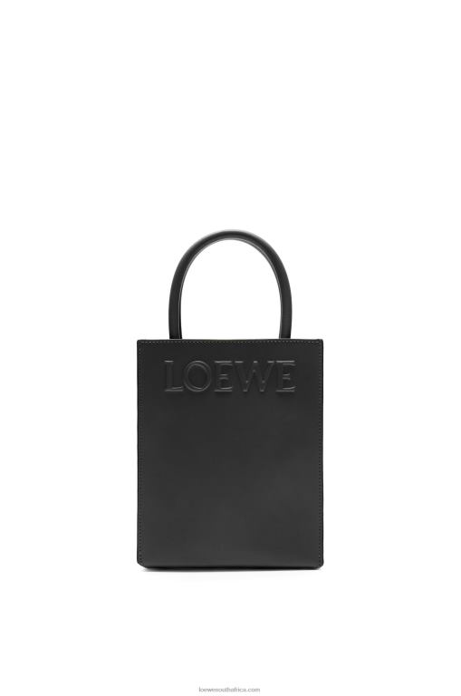 Loewe Women Standard A5 Tote in sleek calfskin 206XF118 Black