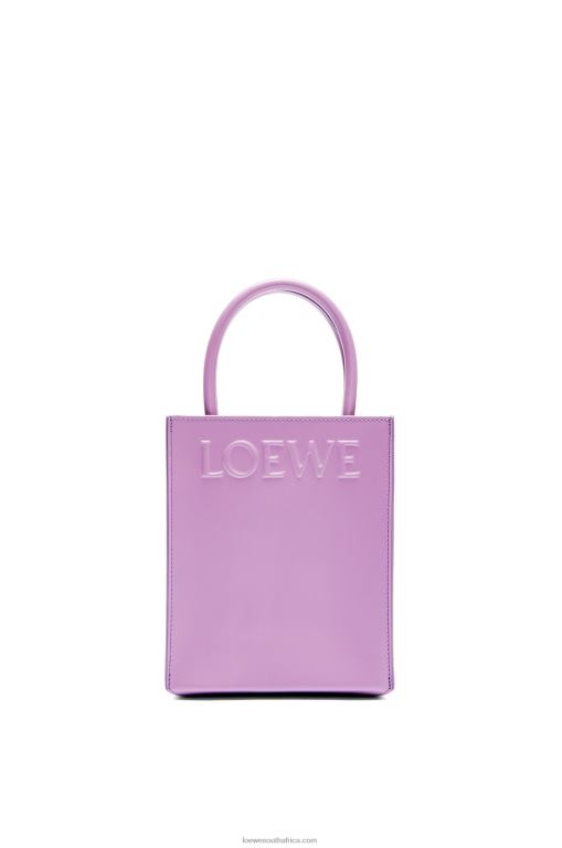 Loewe Women Standard A5 Tote in sleek calfskin 206XF190 Guimauve