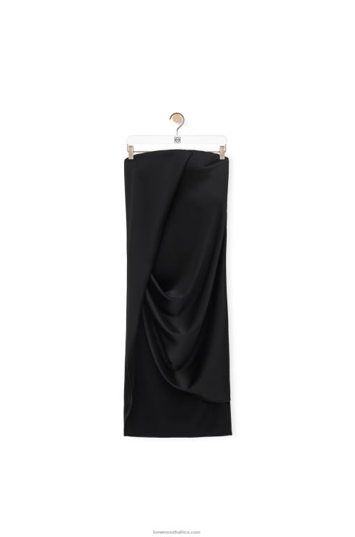 Loewe Women Bustier dress in crepe satin 206XF1070 Black
