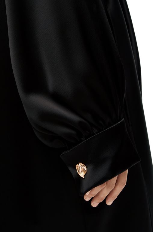 Loewe Women Knot dress in crepe satin 206XF1074 Black