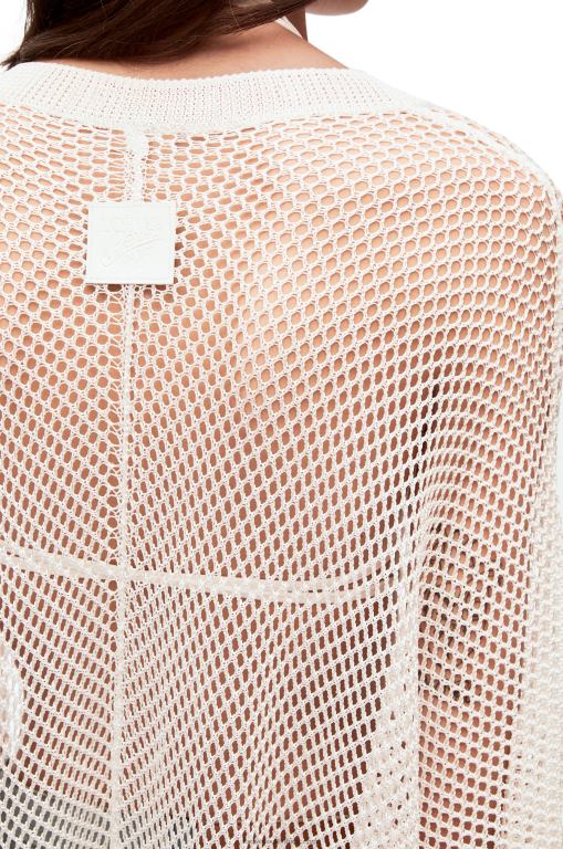 Loewe Women Mesh tunic dress in viscose 206XF1045 White