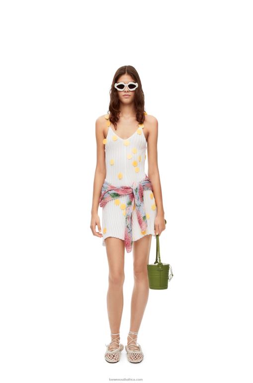 Loewe Women Sequin mini dress in viscose 206XF1040 White