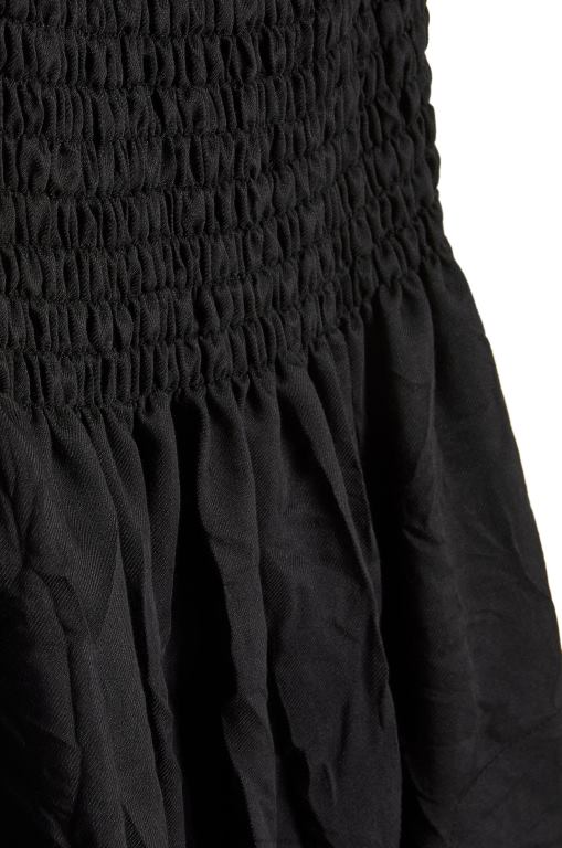 Loewe Women Smocked dress in cotton 206XF1057 Black