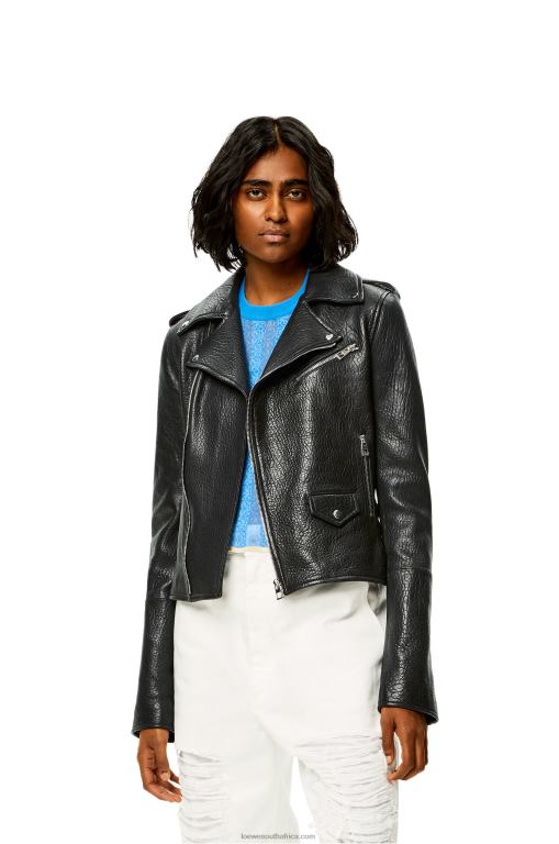 Loewe Women Biker jacket in nappa 206XF1137 Black