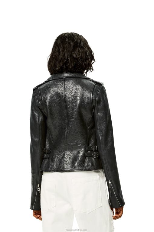 Loewe Women Biker jacket in nappa 206XF1137 Black