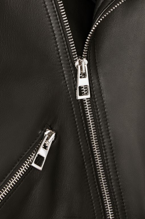 Loewe Women Biker jacket in nappa lambskin 206XF1138 Black