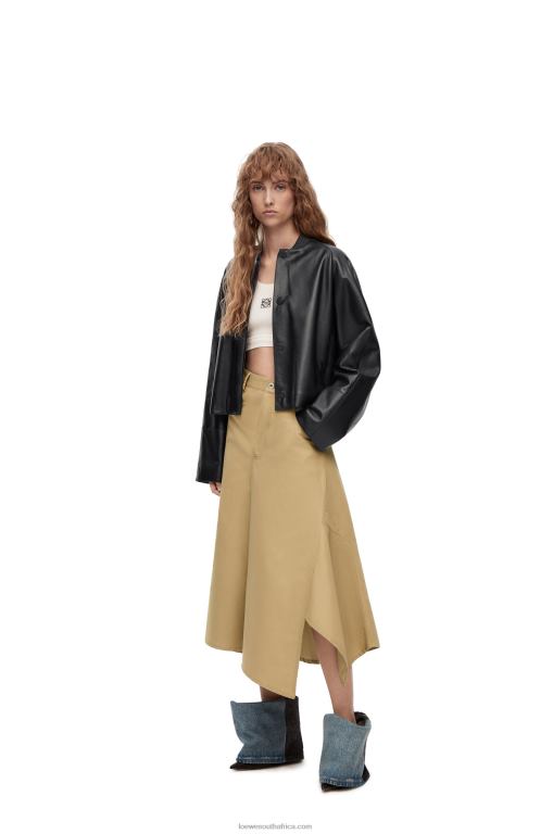 Loewe Women Button jacket in nappa 206XF1120 Black
