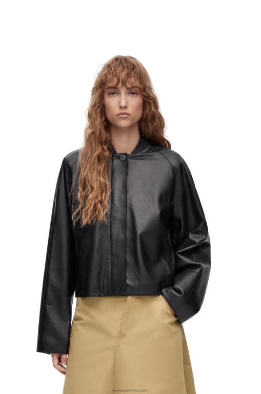 Loewe Women Button jacket in nappa 206XF1120 Black