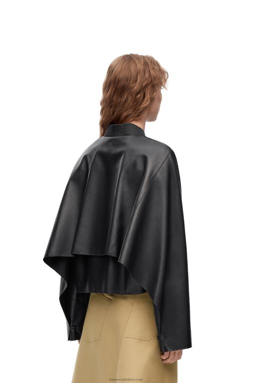 Loewe Women Button jacket in nappa 206XF1120 Black
