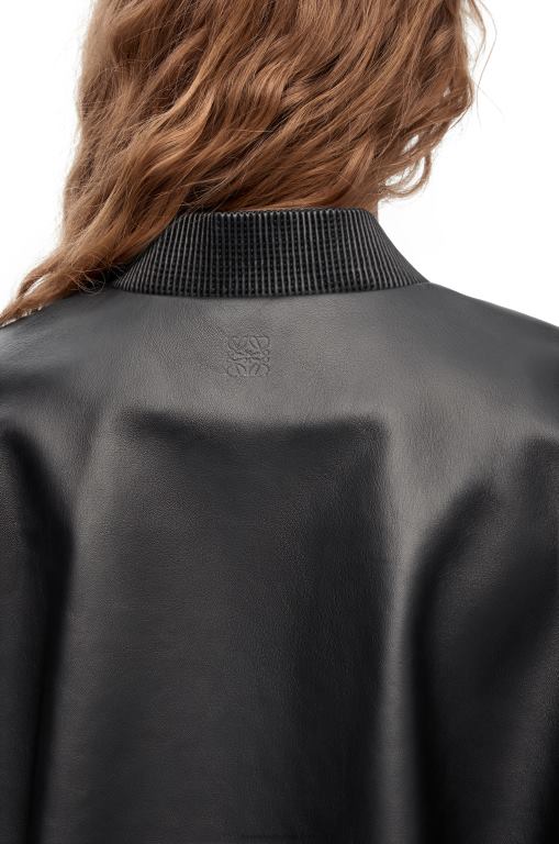 Loewe Women Button jacket in nappa 206XF1120 Black
