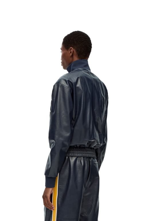 Loewe Women Tracksuit jacket in nappa 206XF1121 Navy/Yellow