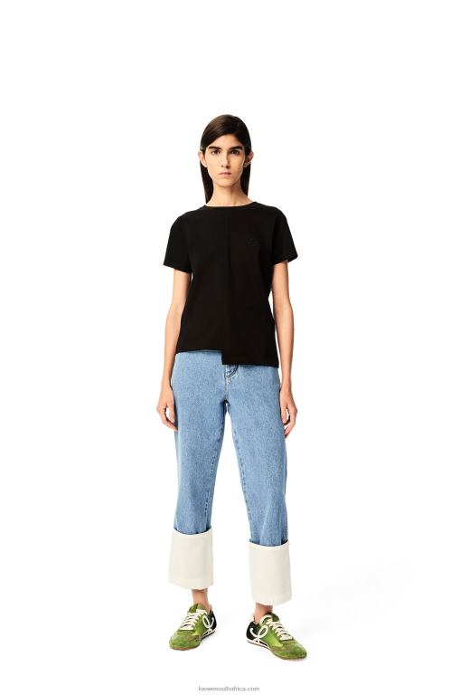 Loewe Women Fisherman jeans in denim 206XF1197 Indigo