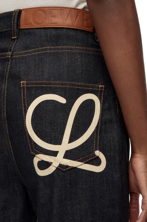 Loewe Women Skinny jeans in denim 206XF1190 Raw Denim