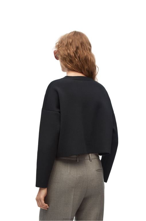 Loewe Women Anagram sweater in wool 206XF1021 Black