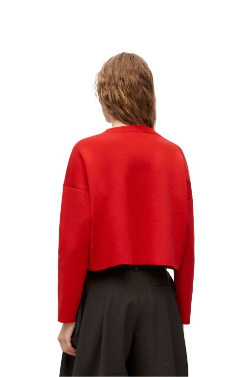 Loewe Women Anagram sweater in wool 206XF1022 Red