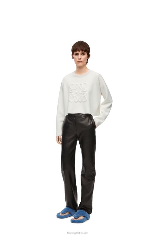 Loewe Women Anagram sweater in wool 206XF777 White