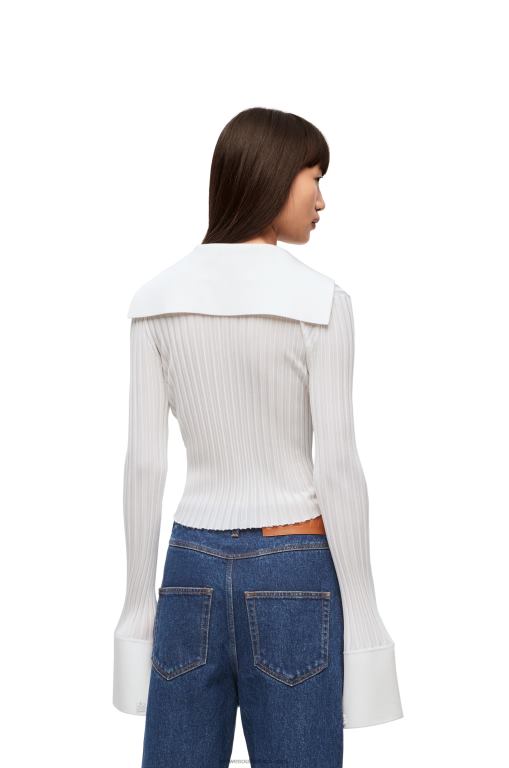 Loewe Women Cardigan in viscose 206XF850 White