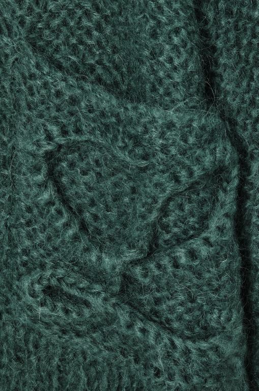 Loewe Women MOHAIR CARDIGAN In MOHAIR/POLYAMIDE 206XF1030 Forest Green