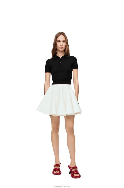Loewe Women Polo sweater in silk 206XF956 Black