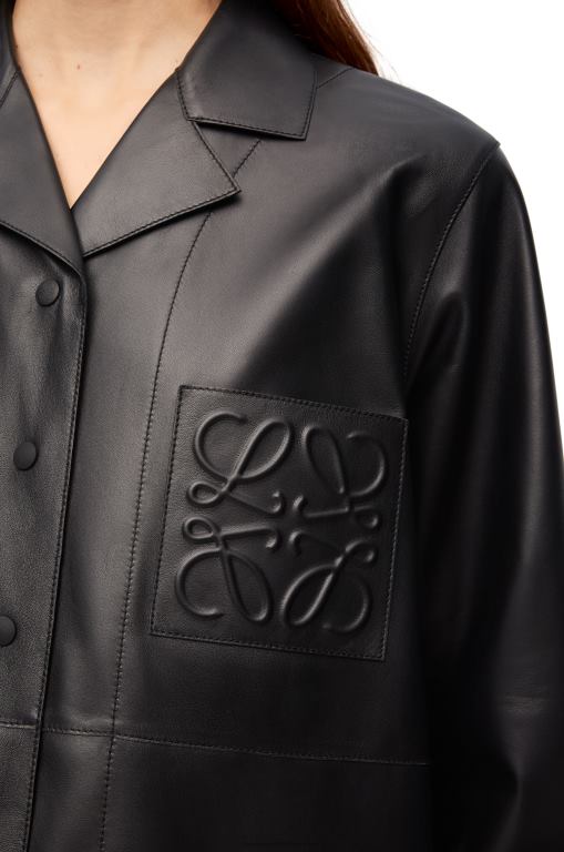 Loewe Women Pyjama blouse in nappa lambskin 206XF934 Black