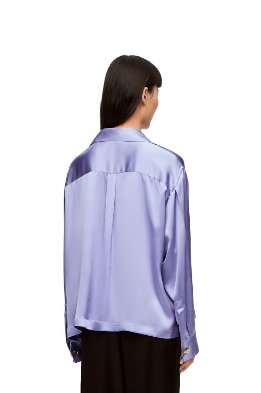 Loewe Women Pyjama blouse in silk 206XF880 Lilac