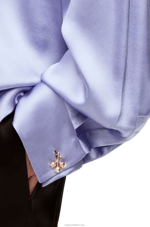 Loewe Women Pyjama blouse in silk 206XF880 Lilac