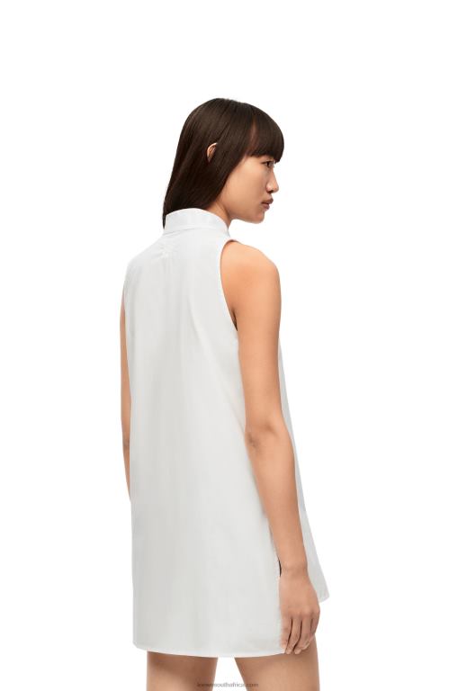 Loewe Women Asymmetric shirt in cotton 206XF858 White