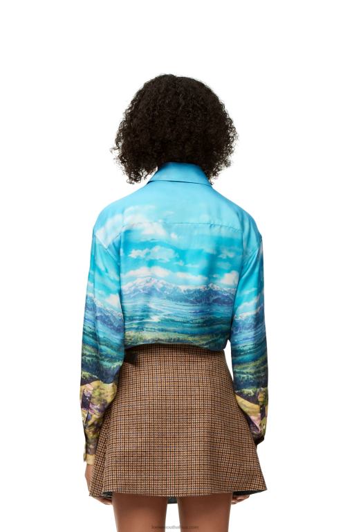 Loewe Women Calcifer shirt in silk 206XF942 Multicolor