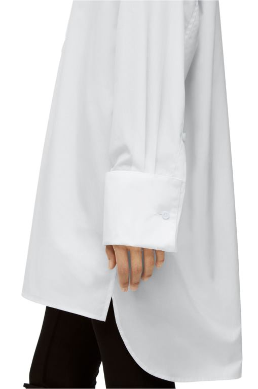 Loewe Women Plastron shirt in cotton 206XF931 White