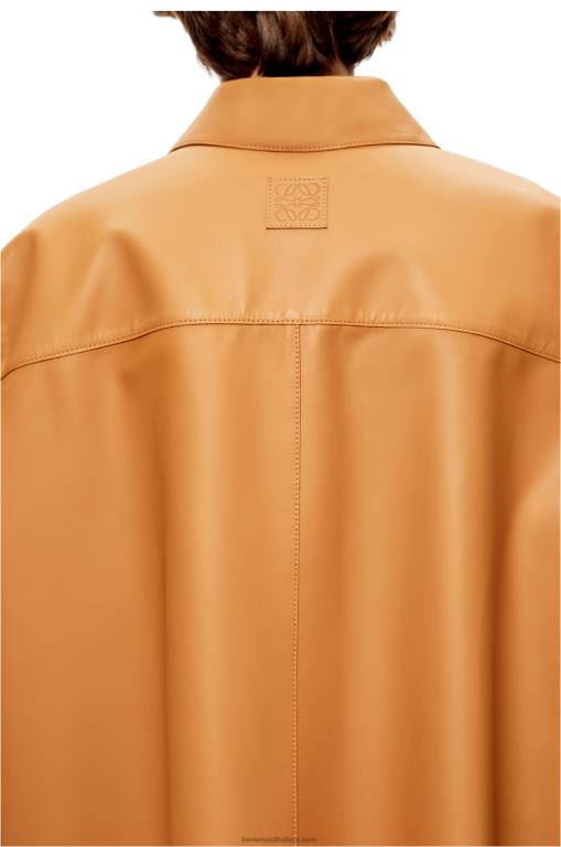 Loewe Women Tunic shirt in nappa 206XF937 Warm Desert