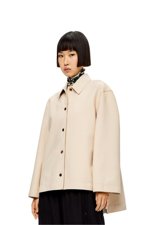 Loewe Women Tunic shirt in nappa 206XF938 Ecru
