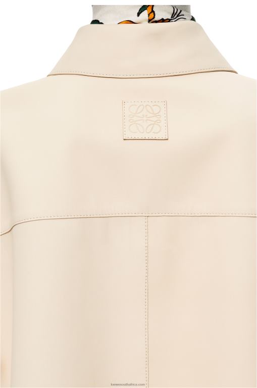 Loewe Women Tunic shirt in nappa 206XF938 Ecru