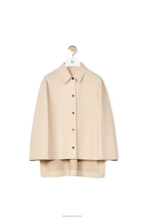 Loewe Women Tunic shirt in nappa 206XF938 Ecru