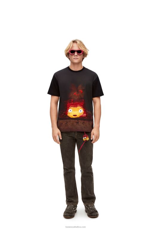 Loewe Women Calcifer T-shirt in cotton 206XF830 Multicolor
