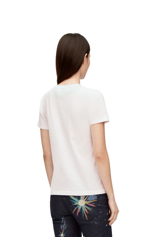 Loewe Women Heen T-shirt in cotton 206XF833 White