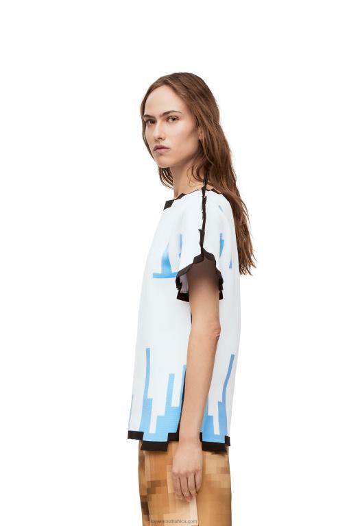 Loewe Women Pixelated top in technical knit 206XF879 White
